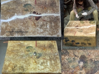 FIXING AND TOUCH UP ORIENTAL CHEST WITH TOP CRACKED